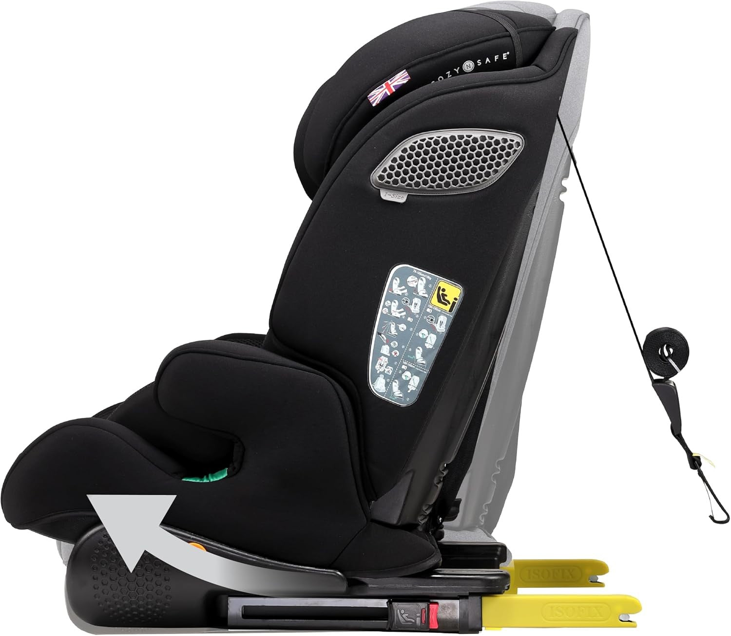 i-Size Toddler Car Seat ISOFIX High Back Booster 15 Months–12 Years