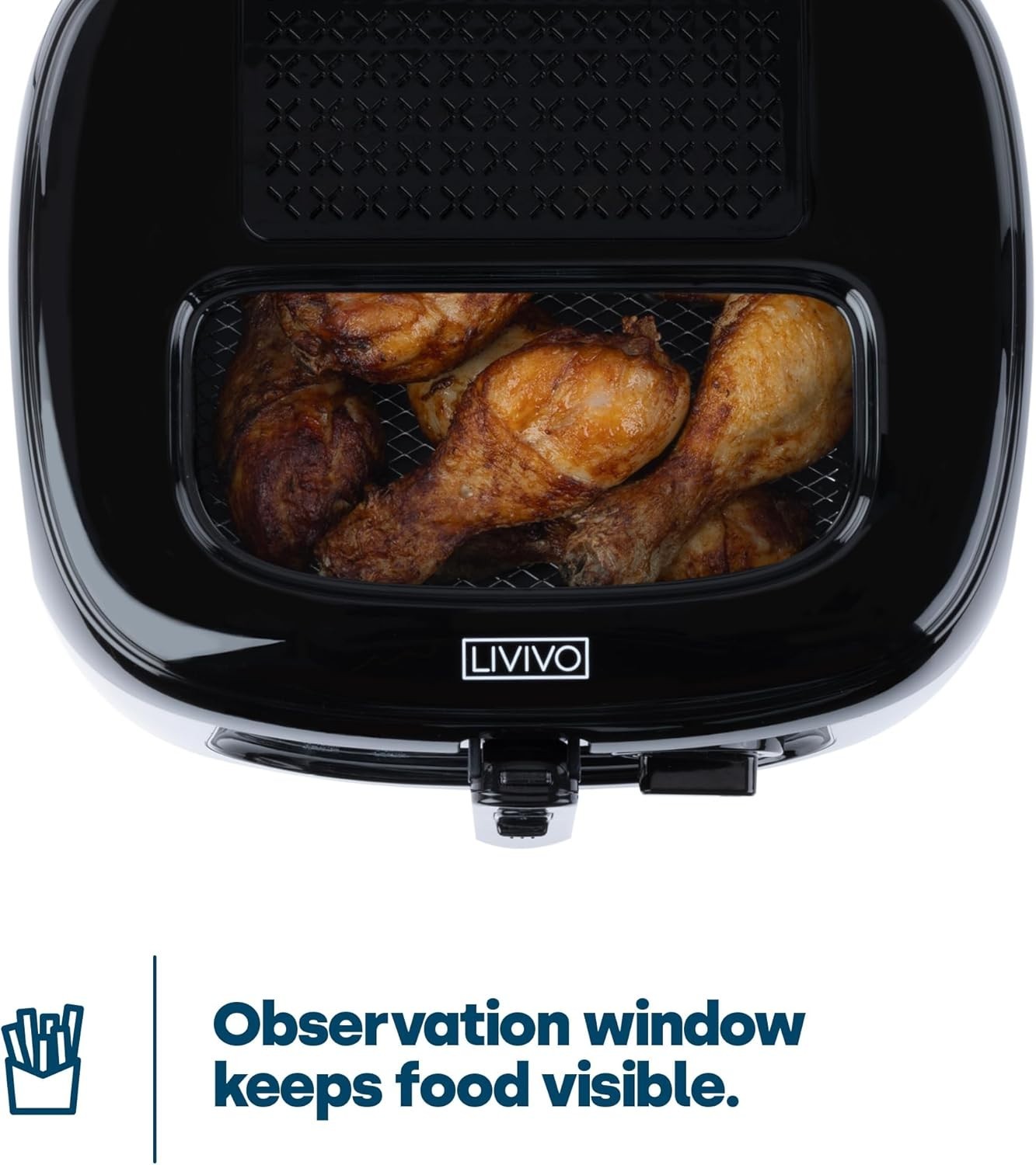 2.5L Deep Fat Fryer 1800W Electric Chip Fryer Viewing Window Easy Clean