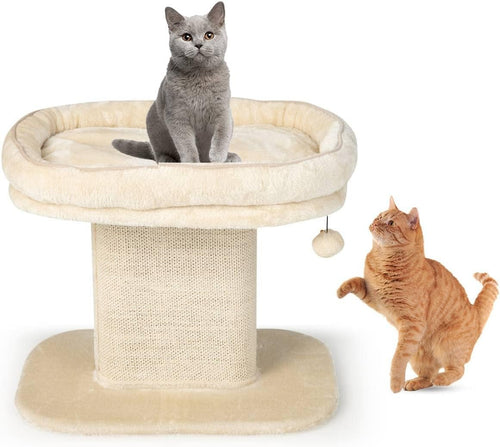 2-Level Cat Tree Scratching Post Tower Top Perch Sisal Column