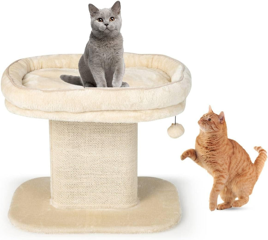 2-Level Cat Tree Scratching Post Tower Top Perch Sisal Column