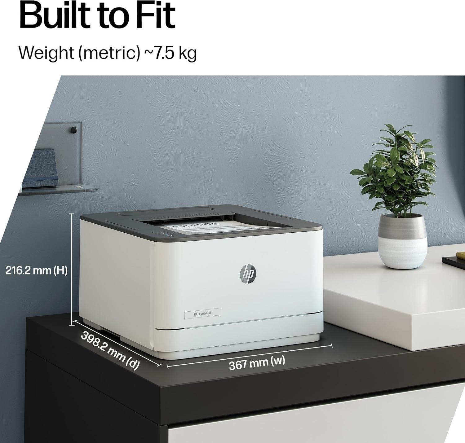 Wireless Monochrome Laser Printer Grey White | 33ppm Duplex Secure A4 |"