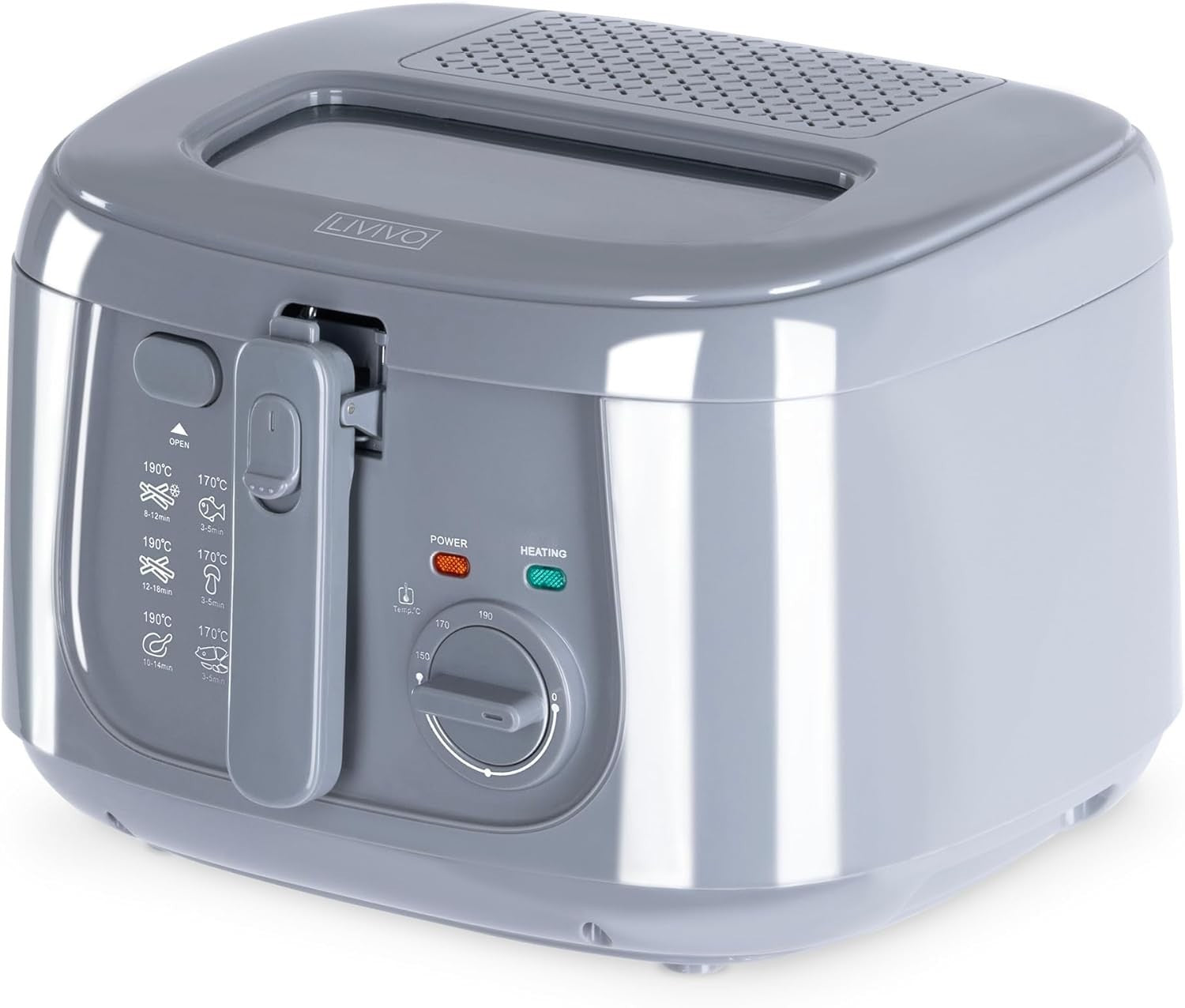 2.5L Electric Deep Fat Fryer 1800W Countertop Non-Stick Viewing Window
