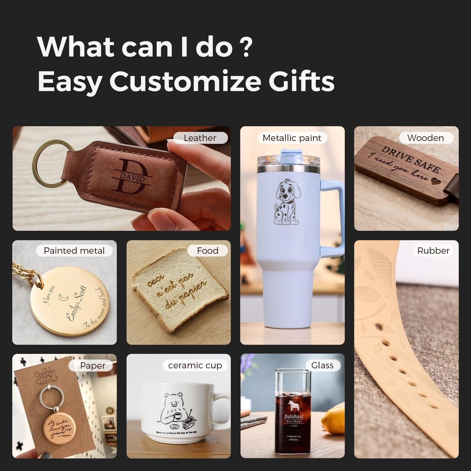 Mini Laser Engraver Desktop Cutter for Wood Metal Leather DIY Craft Projects