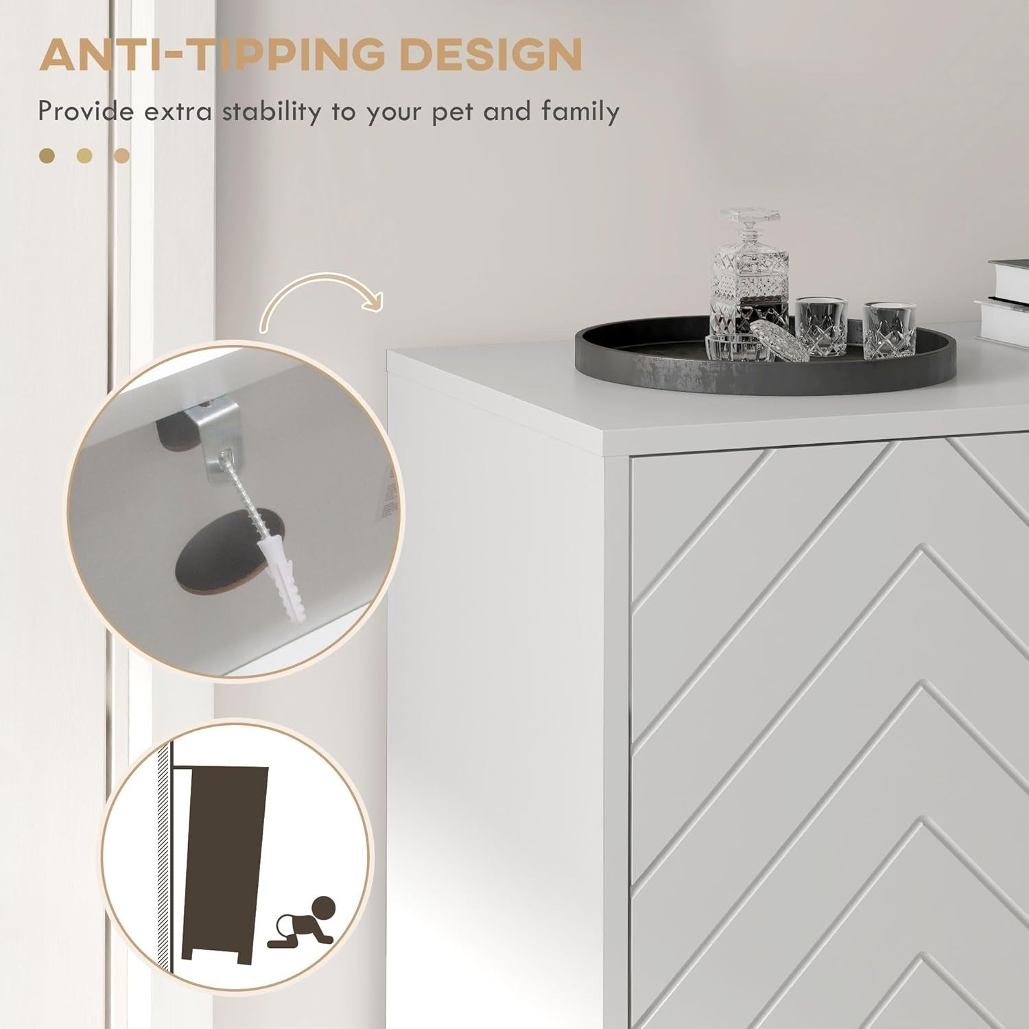 Modern Shoe Cabinet Storage with Doors, Shelf & Vents – Fits 12 Pairs