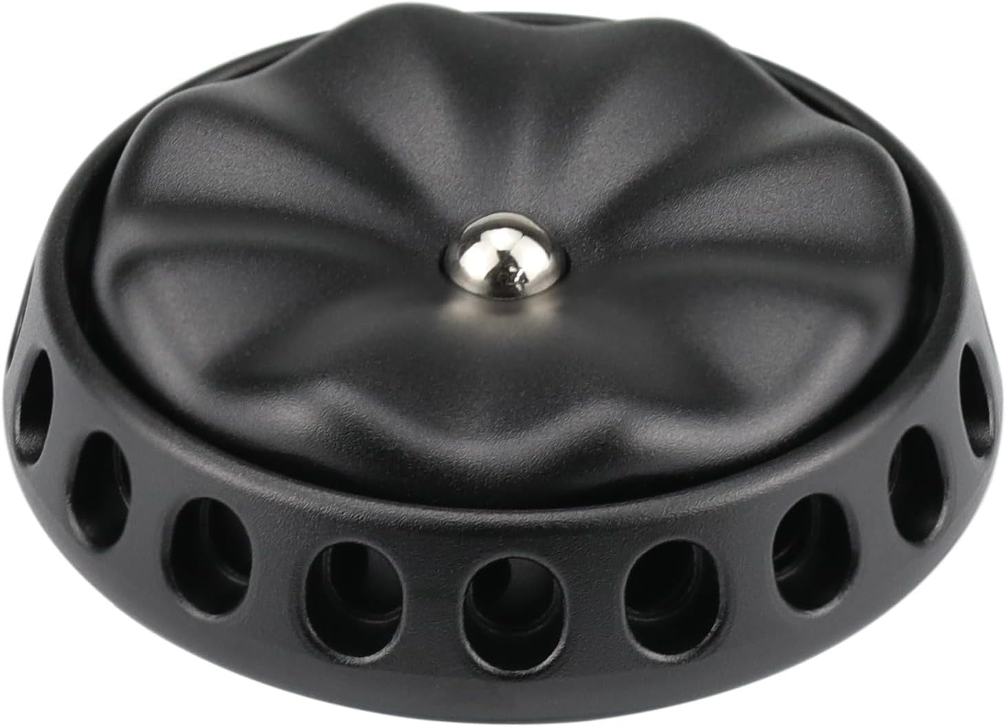 Black Flower Metal Fidget Spinner Silent DIY Coin Top Slider