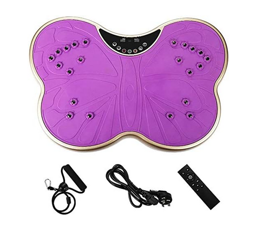 Ultra Thin Vibration Plate Fitness Trainer Magnetic Massage Home