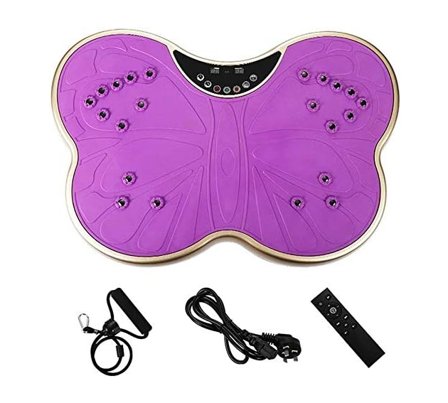 Ultra Thin Vibration Plate Fitness Trainer Magnetic Massage Home