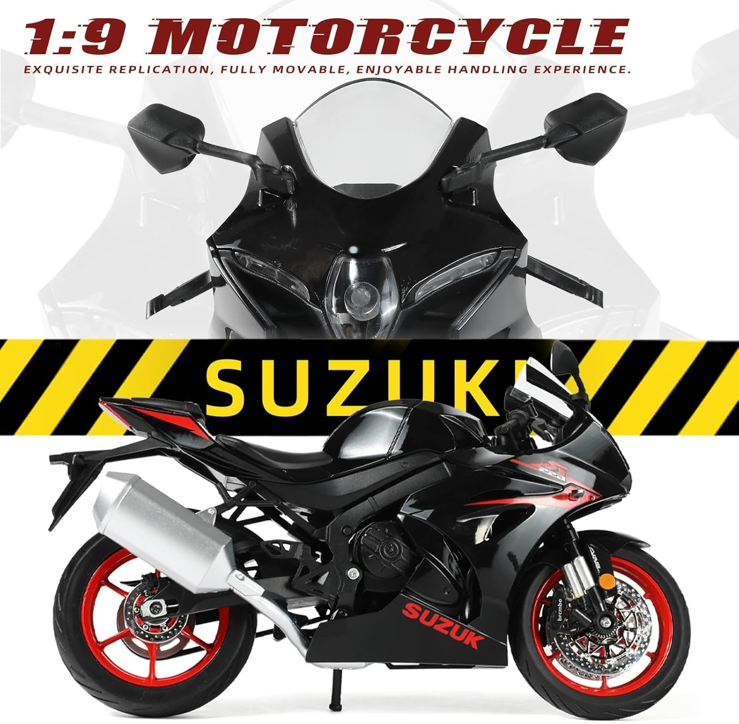 Mini 1:12 Die-Cast Motorcycle Model, No Assembly, Perfect Gift Collectible