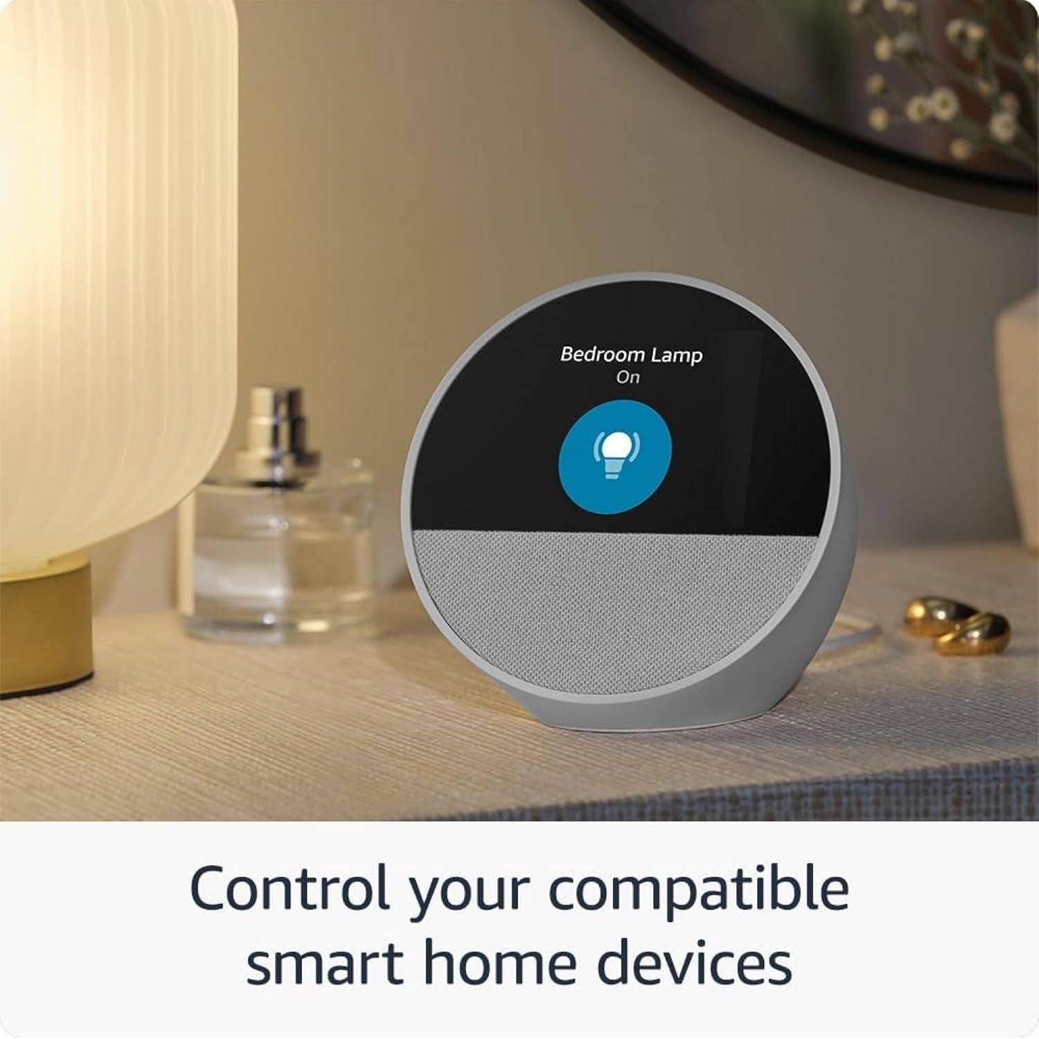 Smart Display Alarm Clock Touch Screen Voice Control Bluetooth Speaker Plug