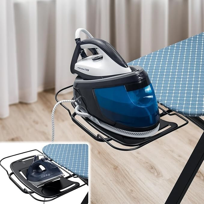 Extra Wide Ironing Board 117x43cm Heavy Duty Steam Iron Rest