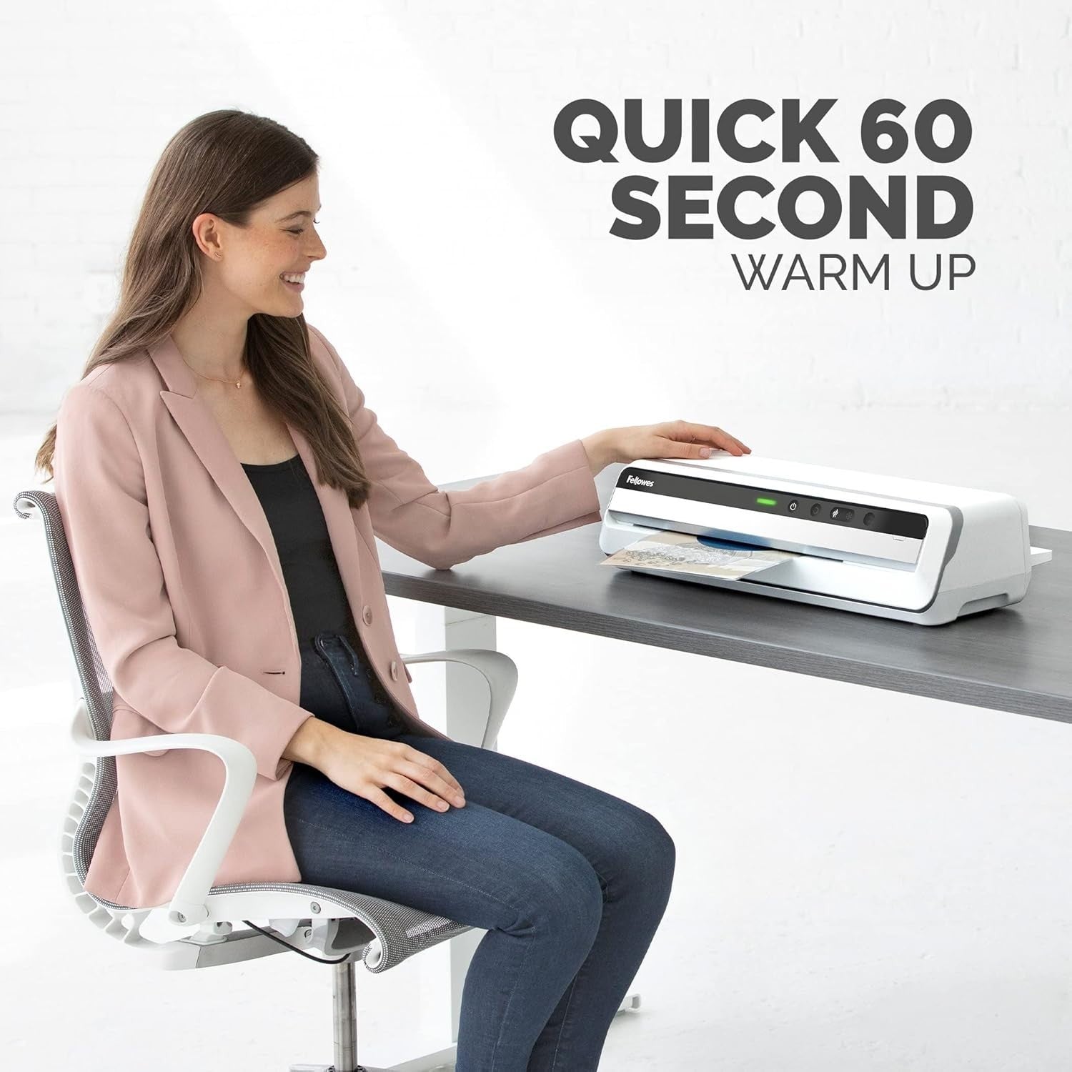 12.5” Thermal Laminator 60s Warm-Up AutoSense 6-Roller Heavy Duty