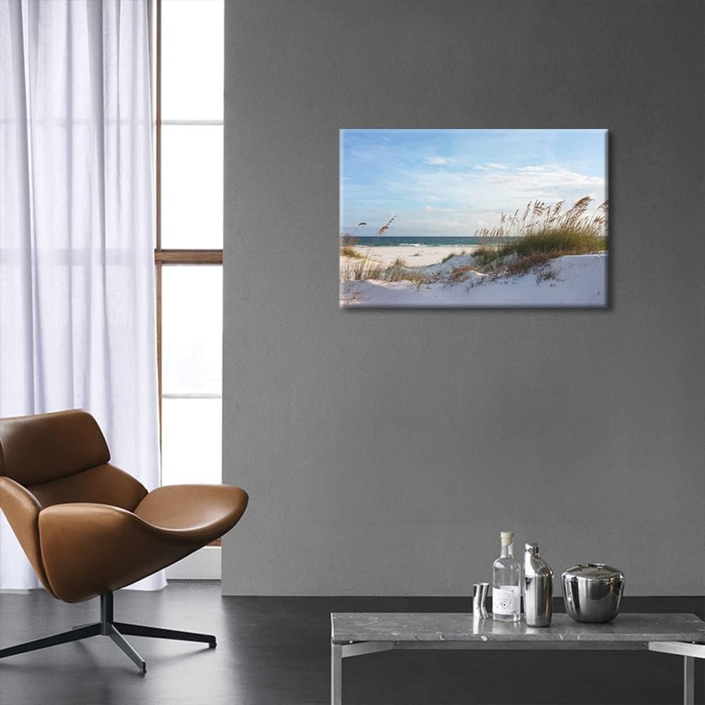Beach Canvas Wall Art 16x24 inch Coastal Wall Decor Modern Home Print