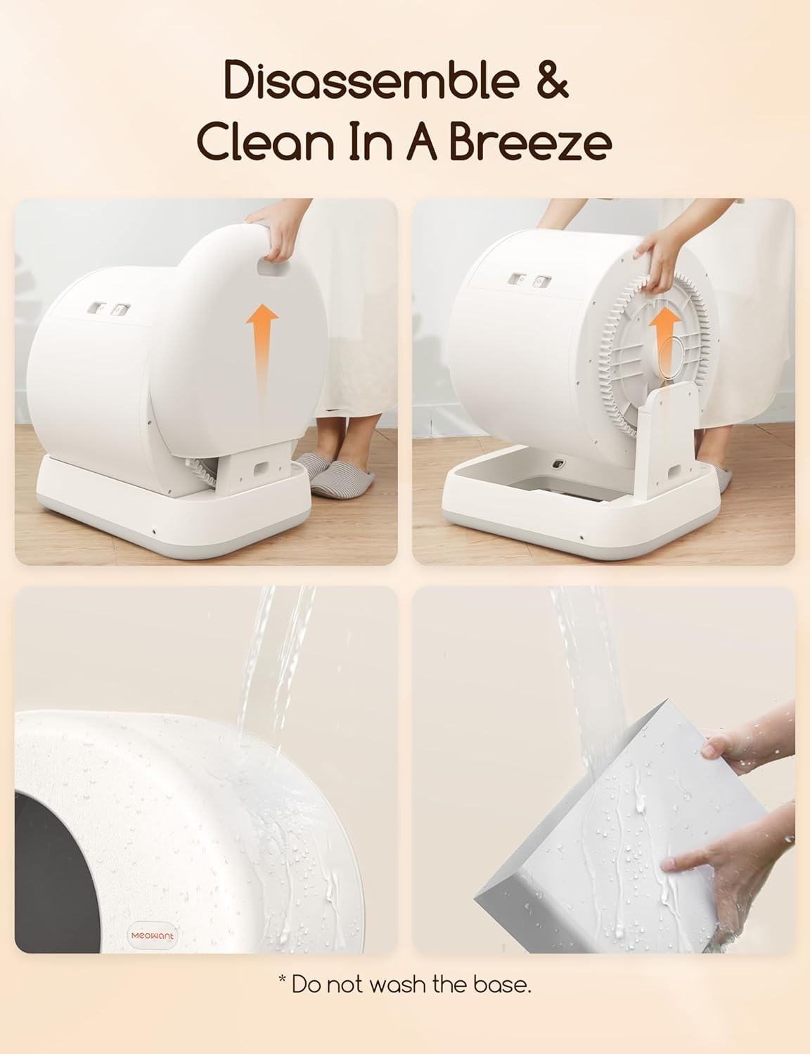 Smart Self Cleaning Cat Litter Box App Control Multi Cat Odor Free