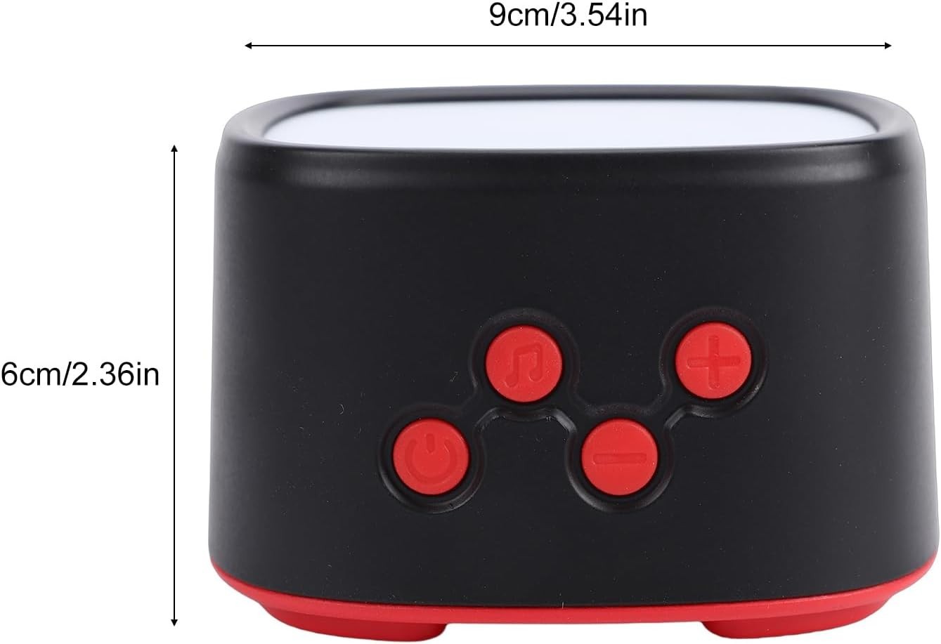 Red Light White Noise Sleep Machine – 8 Soothing Sounds & Adjustable Brightness