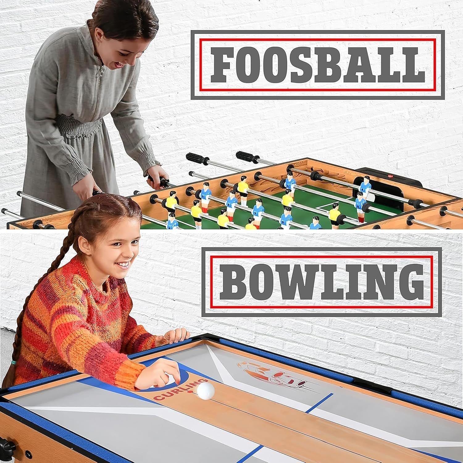 5-in-1 Multi Game Table Foldable Arcade Sports Table Family Fun