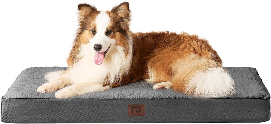XL Orthopedic Dog Bed Mattress Egg Crate Foam 104x68x9cm Grey