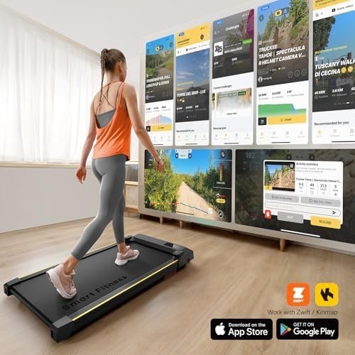 3-in-1 Under-Desk Walking Pad Treadmill 2.5HP Quiet Compact Home Office
