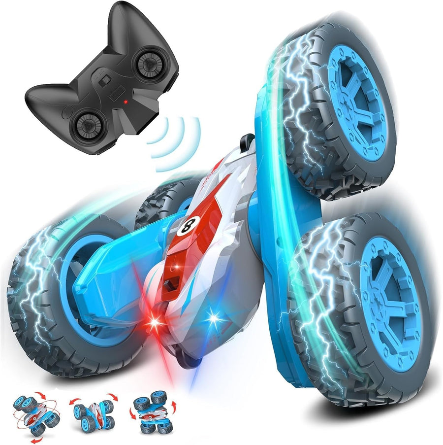 360° Flips Remote Control Cars with LED Headlights, 4WD RC Car Toys