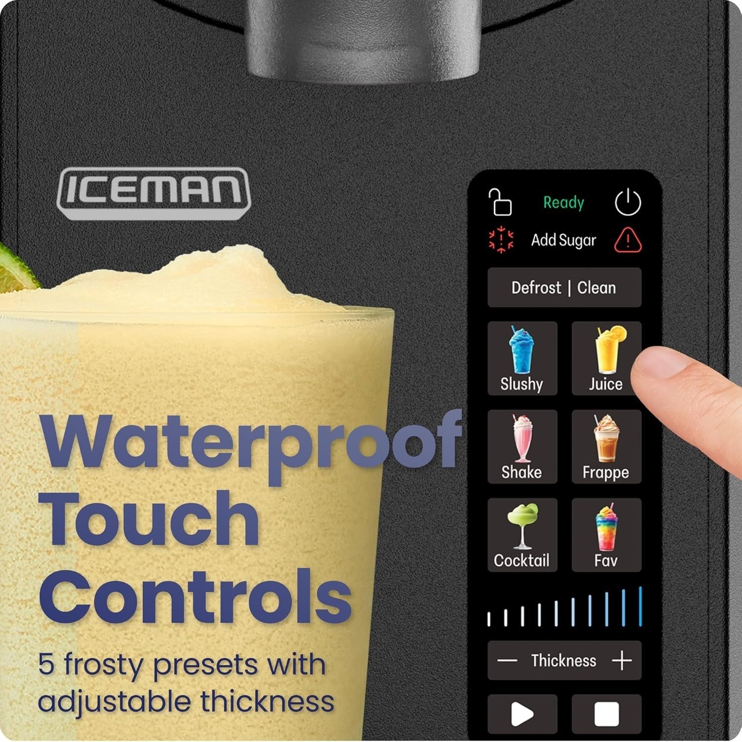 Slush Machine 1.9L Frozen Drink Maker No Ice Home Bar Cocktails Slushies