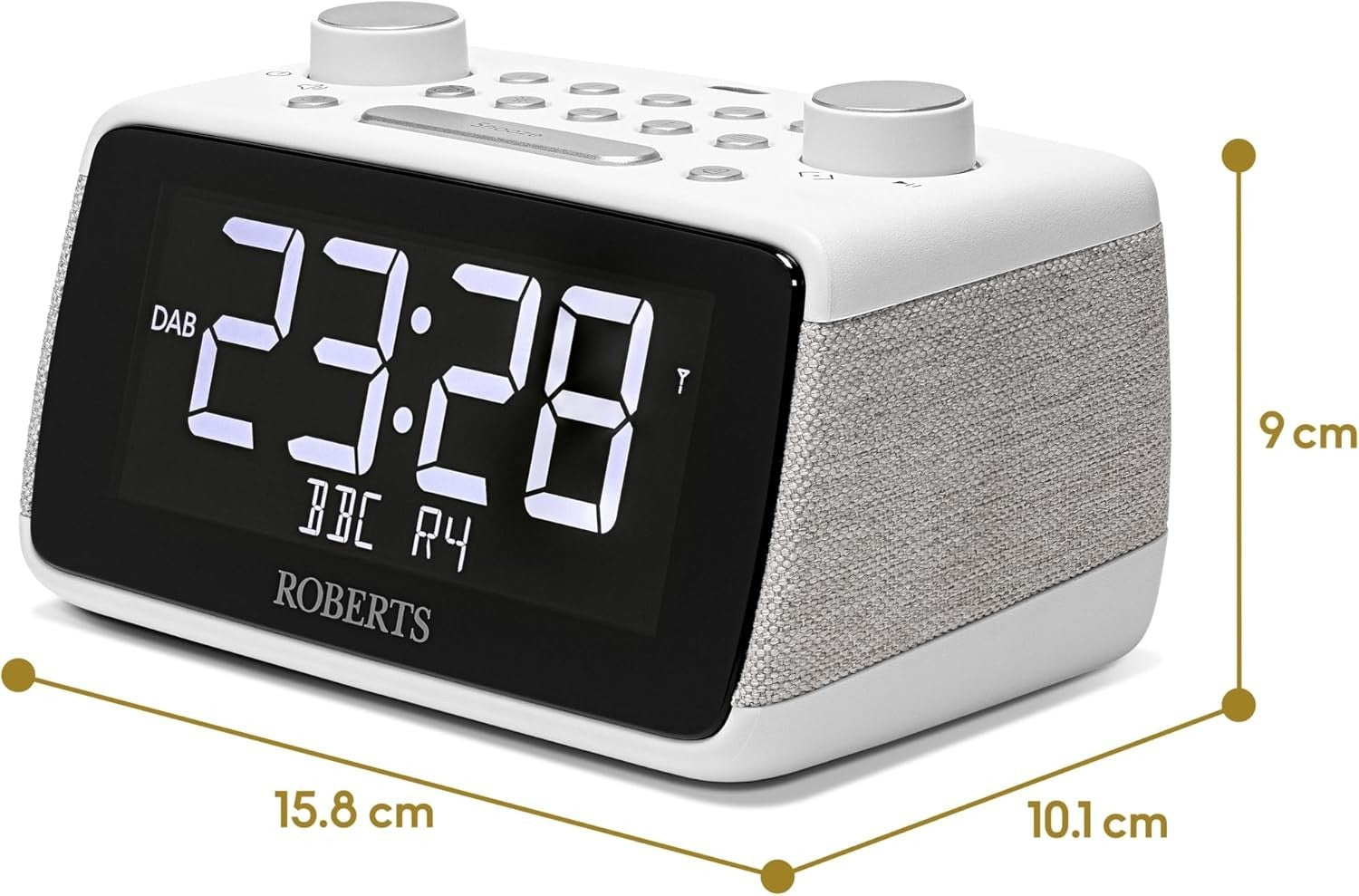 FM/DAB/DAB+ Digital Radio with Bluetooth, Dual Alarms & Large Display
