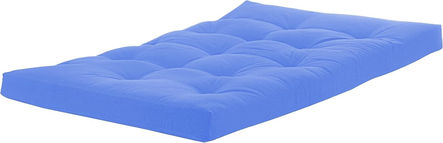 Plush Foam Futon Mattress Foldable Roll-Up 3 Seater Double Lilac Colour