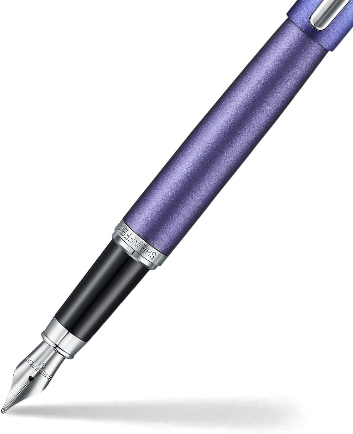 Medium Fountain Pen Blue Purple Pearlised Gradient Chrome Trim