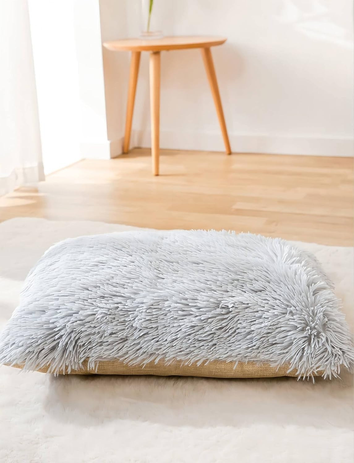 3 in 1 Cat Dog Cave Bed Plush Igloo House w Removable Cushion