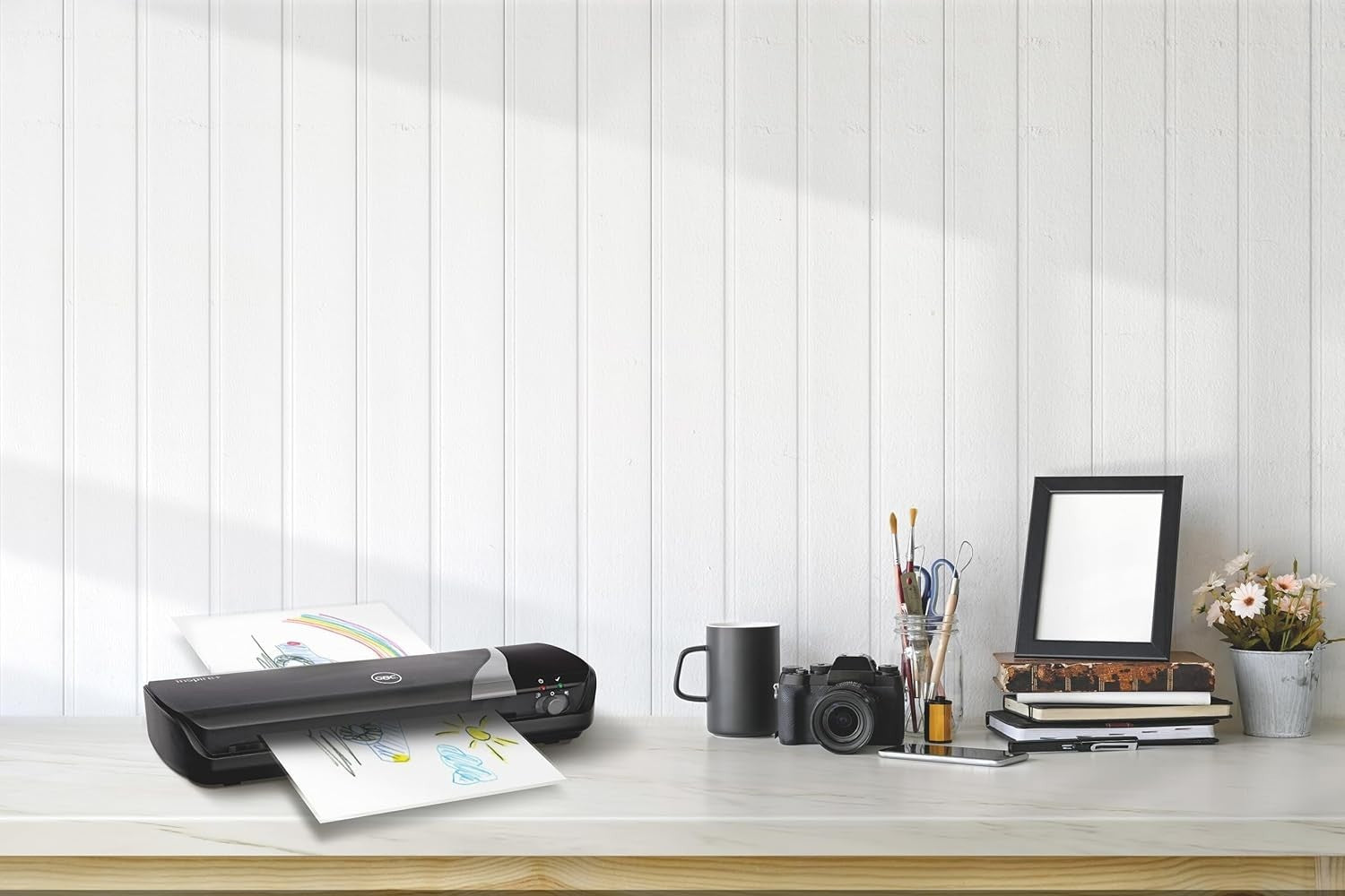 A3 Laminator Machine Hot Cold Compact Desktop 4 Min Warm Up + Pouches