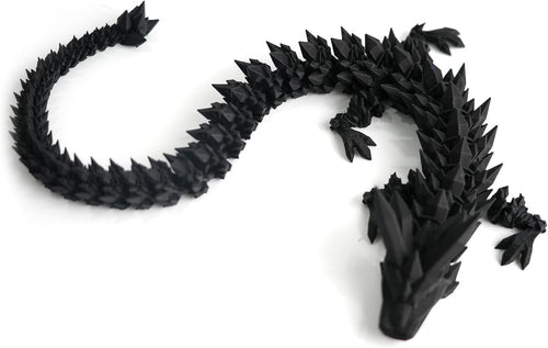 24in Articulated 3D Printed Dragon Fidget Toy Fantasy Desk Decor