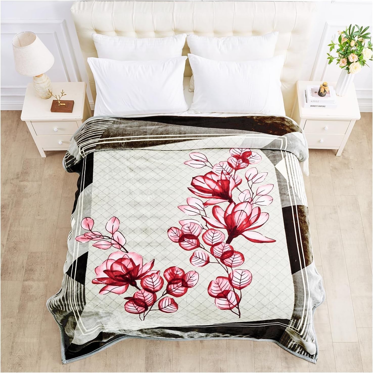 Decadent Jasmine 4kg Sherpa Weighted Blanket 200x240cm King