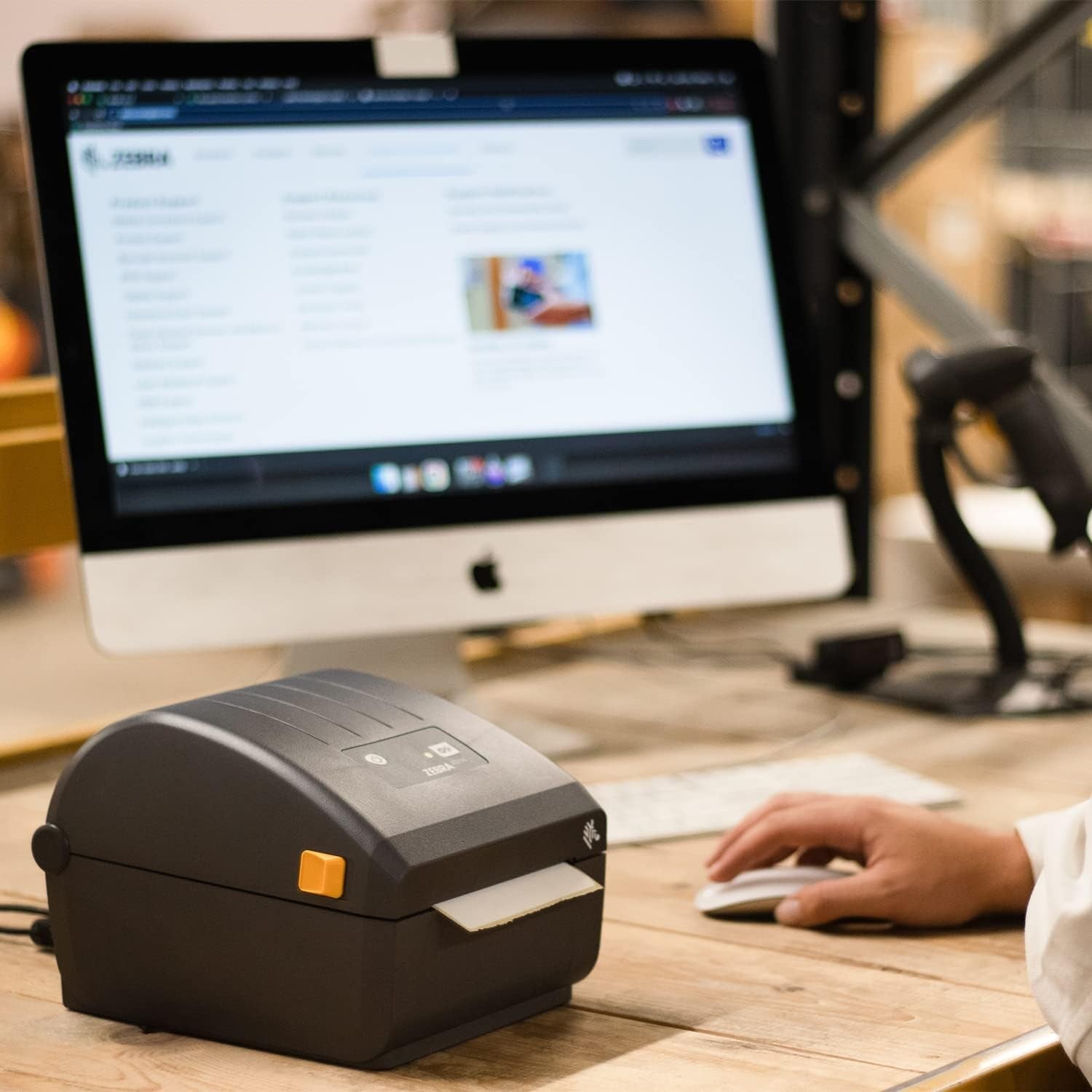 Zebra ZD230 4" Direct Thermal Desktop Printer USB & Ethernet Connectivity