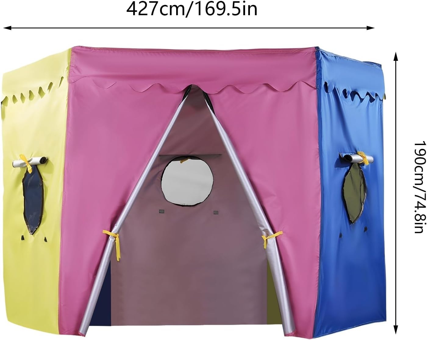 14FT Trampoline Tent Shade Cover Waterproof UV Sun Tarp Enclosure