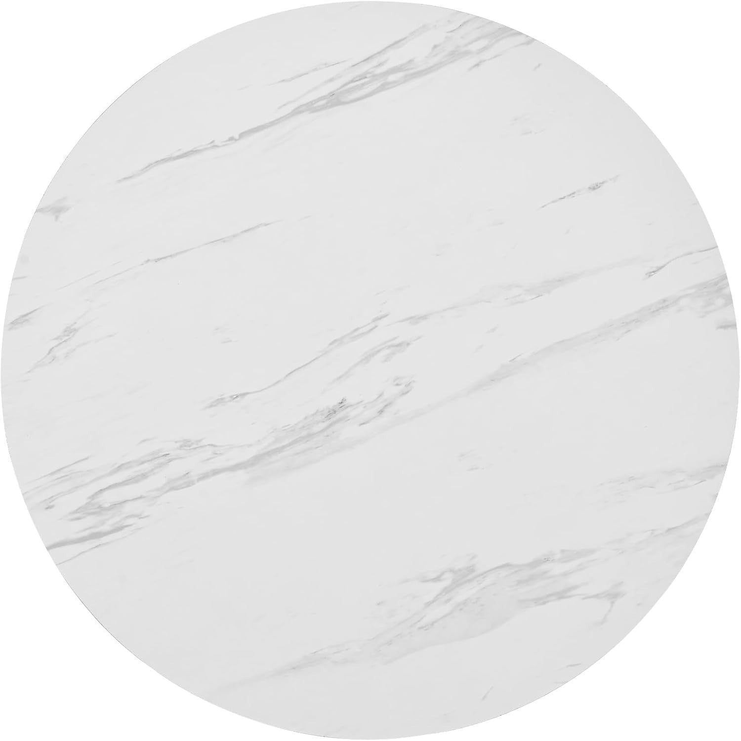 Round Marble Dining Table Set with 4 Velvet Chairs – Modern Kitchen Table