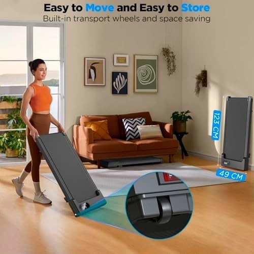 Portable 3-in-1 Walking Treadmill 5% Incline LED Display Home Office Gym