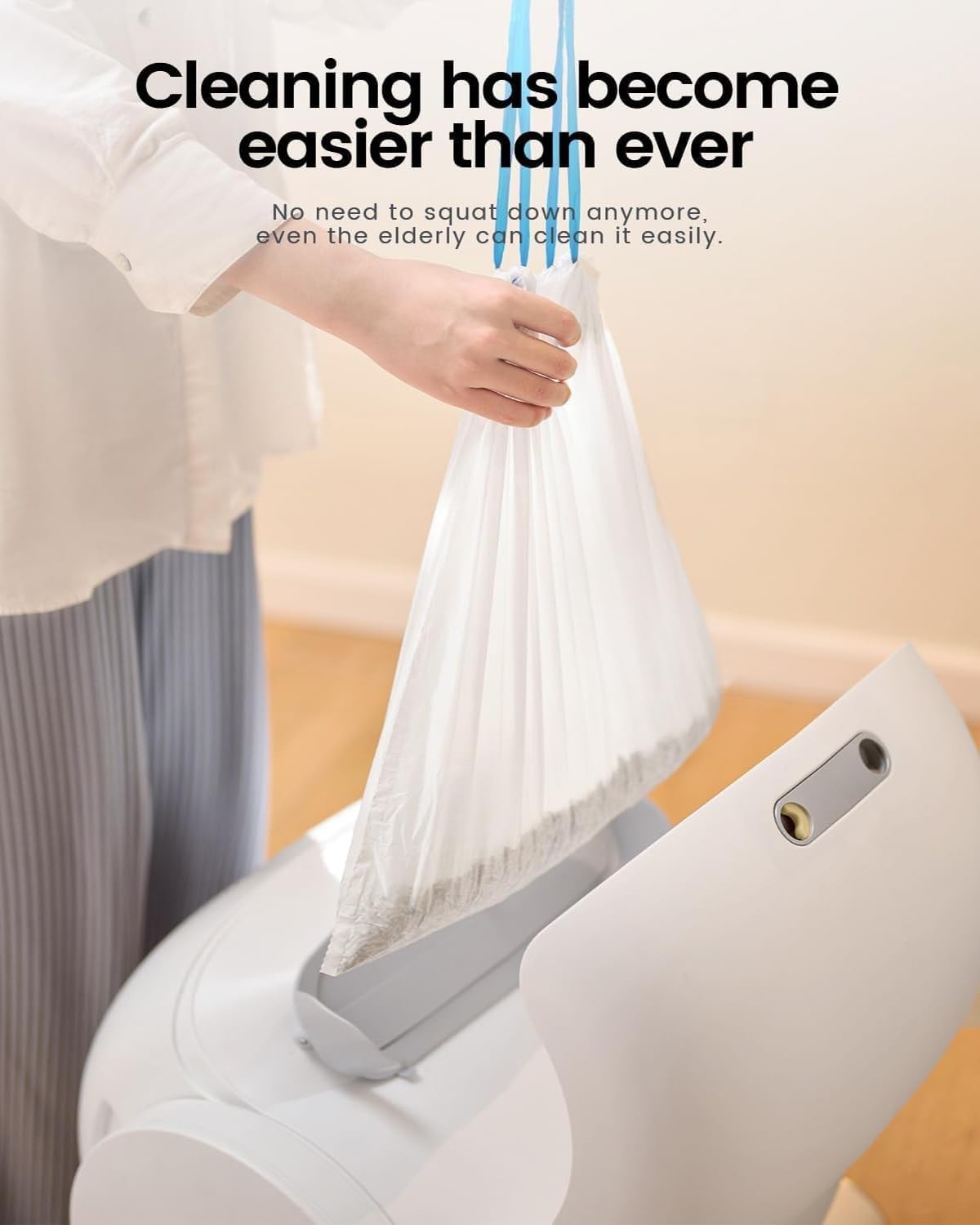 Extra Large Self Cleaning Cat Litter Box Auto Smart APP Control 65L