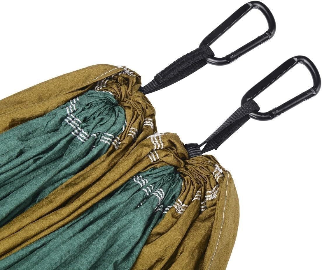 Camping Hammock 300kg Capacity Quick-Dry Parachute Nylon Lightweight Portable