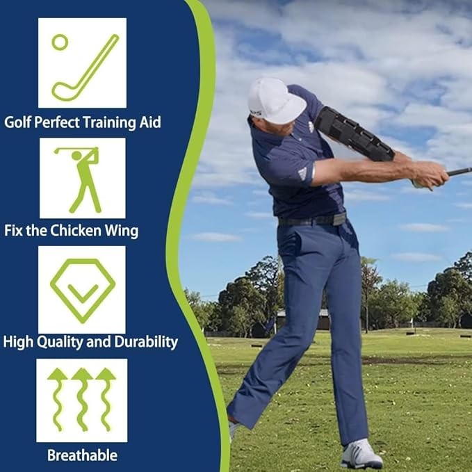 Golf Swing Trainer Elbow Support Arm Straightener Rotation Aid Tool