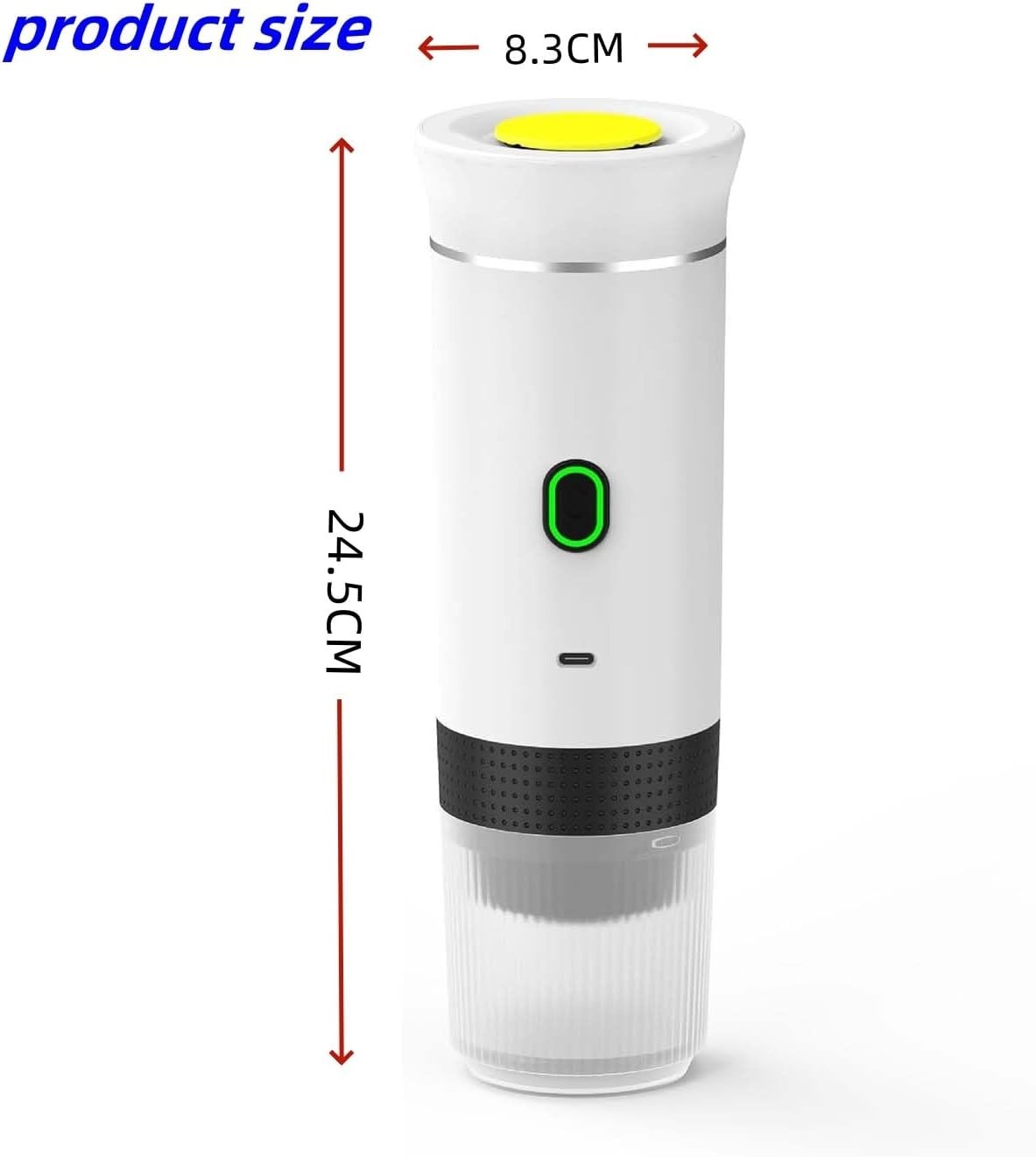 Portable Electric Espresso Maker 3-in-1 Self-Heating USB Rechargeable Machine
