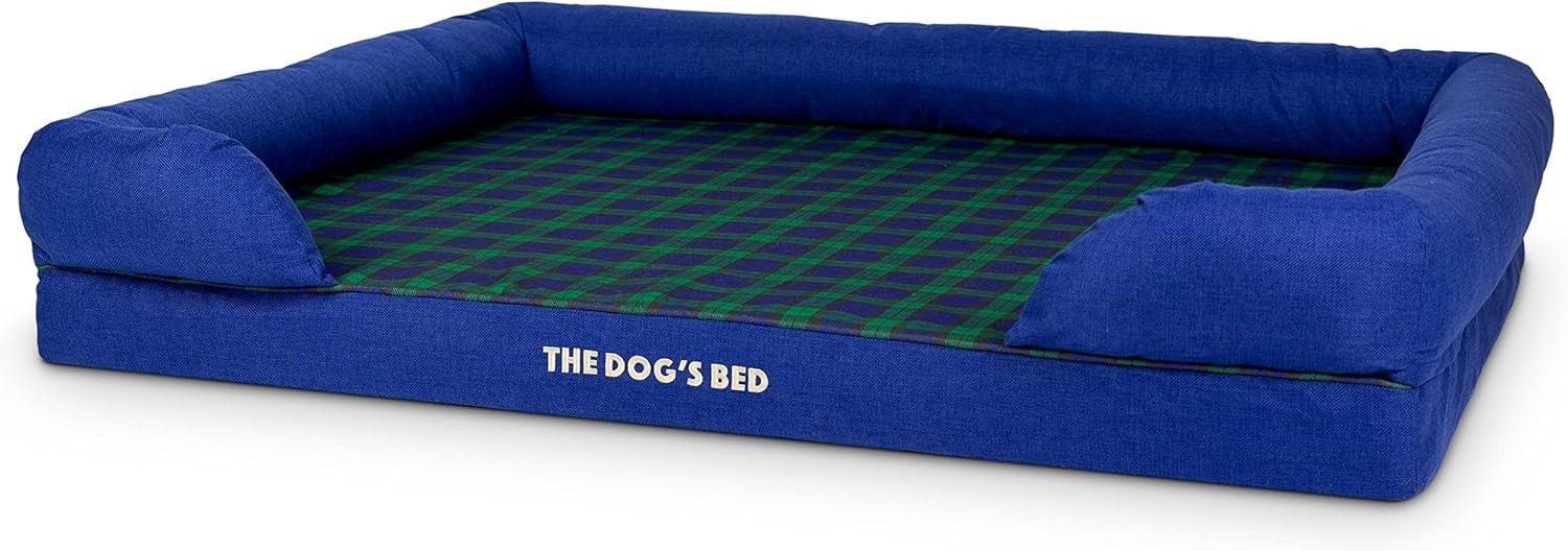 Orthopedic Memory Foam Dog Bed XXL Washable Bolster 131x100cm