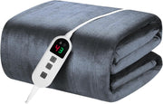 Electric Heated Throw Blanket Fast Heat 10 Levels Auto Off 160x130cm