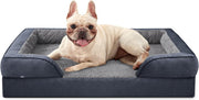 Medium Orthopedic Memory Foam Dog Bed Washable Sofa 71x58x17cm Grey