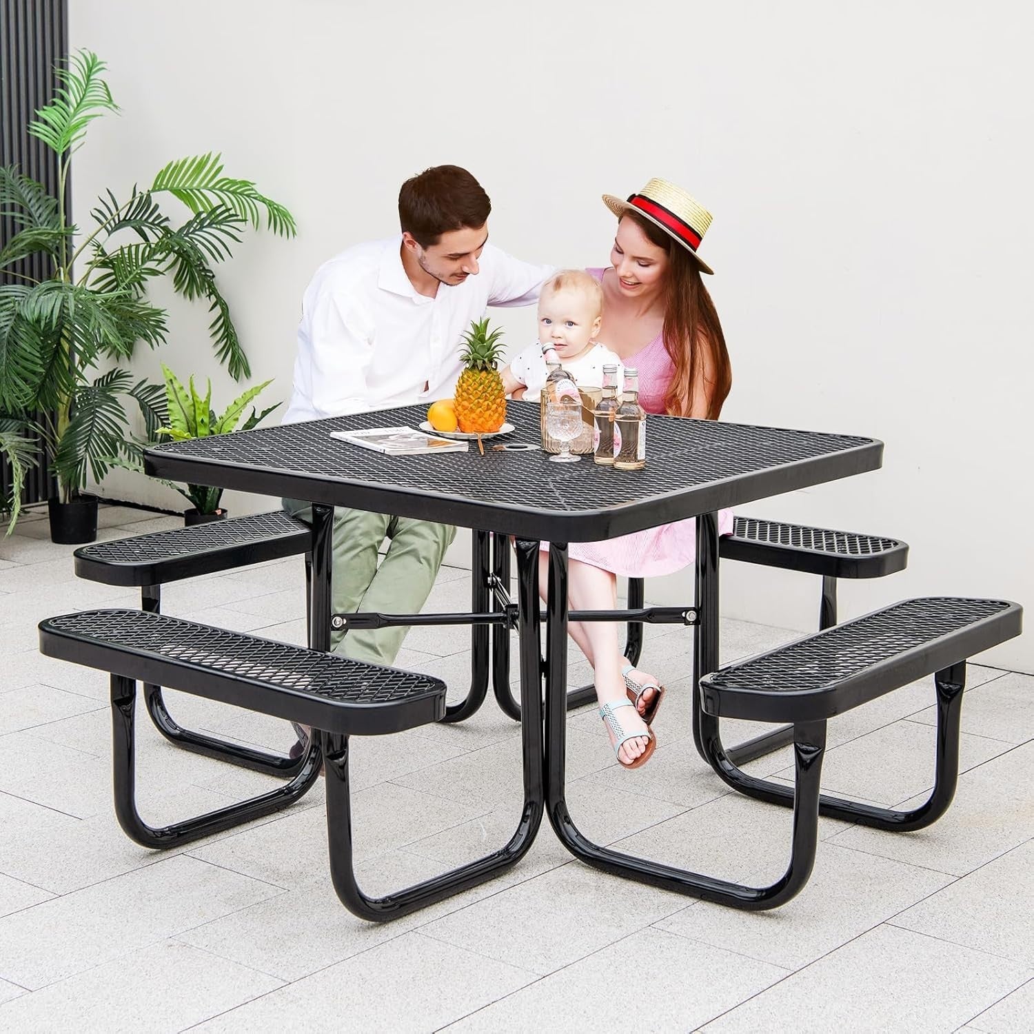 Outdoor 8-Seater Picnic Table & Bench Set | Weatherproof Patio Dining Table