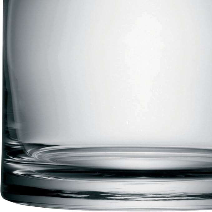 Clear Glass Cylinder Vase 17cm Tall Minimalist Flower Candle Holder Decor