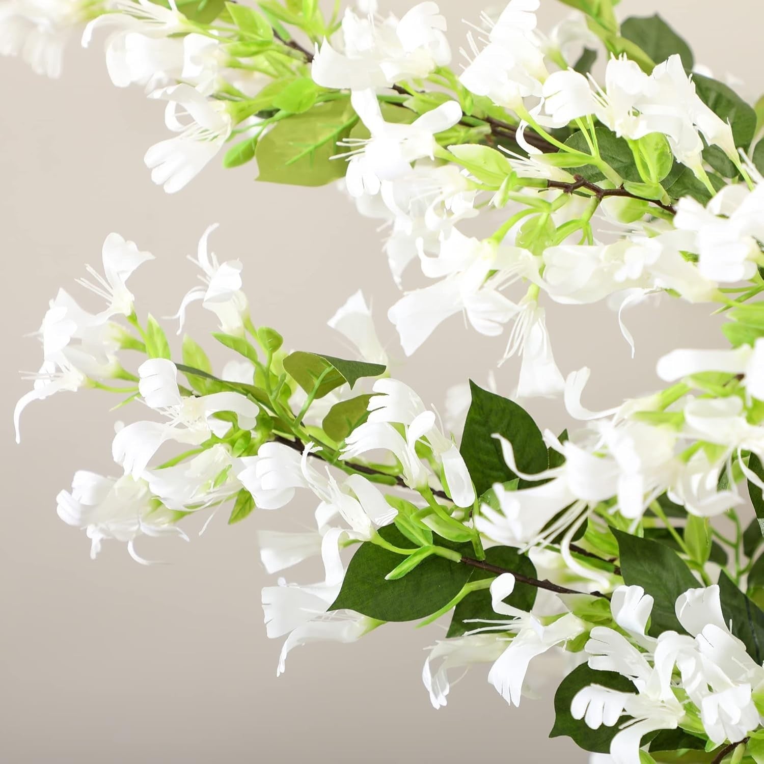 150cm Honeysuckle Flower Tree Artificial Plant White Blossoms Indoor Nursery Pot
