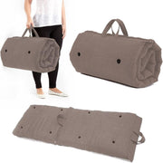 Single Roll-Up Futon Mattress | Folding Bed | Soft Touch | Slate Grey