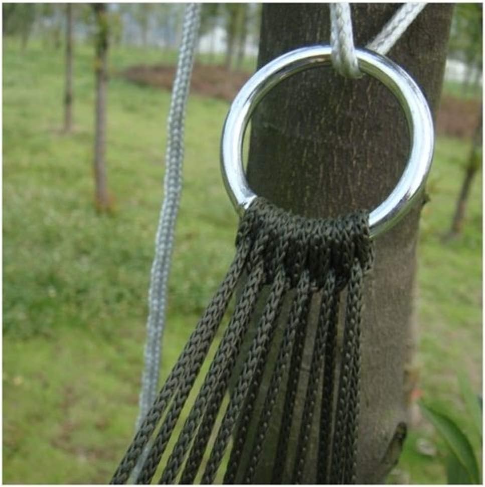 Heavy-Duty Nylon Camping Hammock with Metal Rings – Portable & Durable
