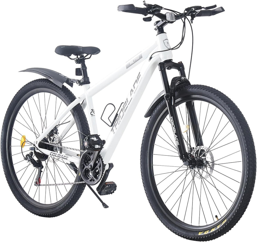 Lightweight 27.5" Mountain Bike 21-Speed Aluminum Frame Lockout Suspension