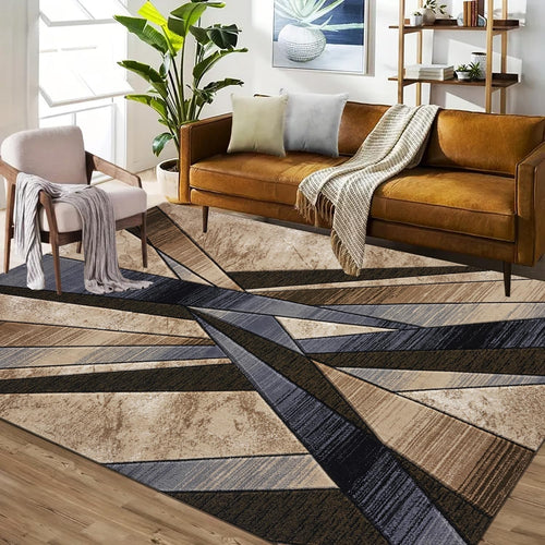 Luxury Extra Large Geometric Area Rug 200x290cm Soft Thick Modern Carpet