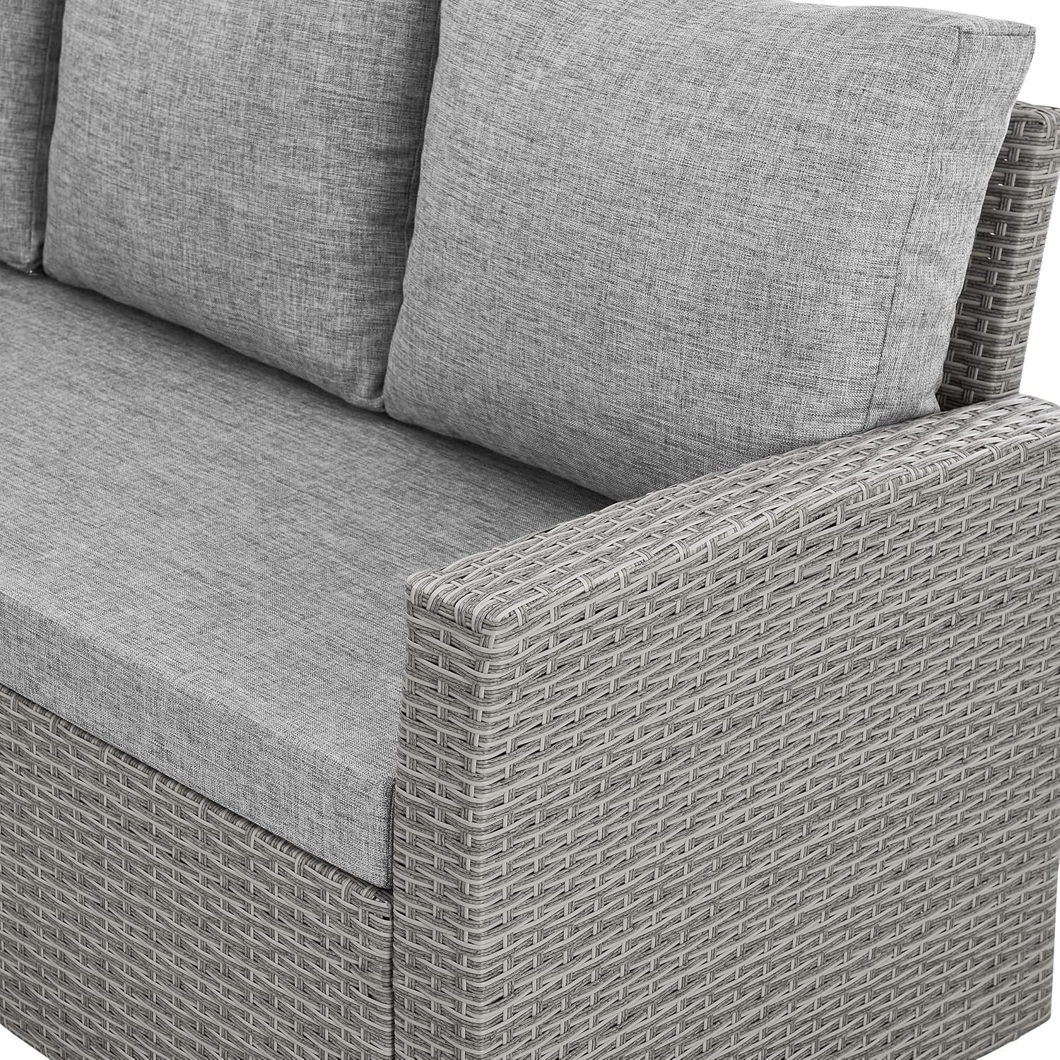 9 Seater Rattan Corner Sofa Dining Set Outdoor Garden Patio Furniture