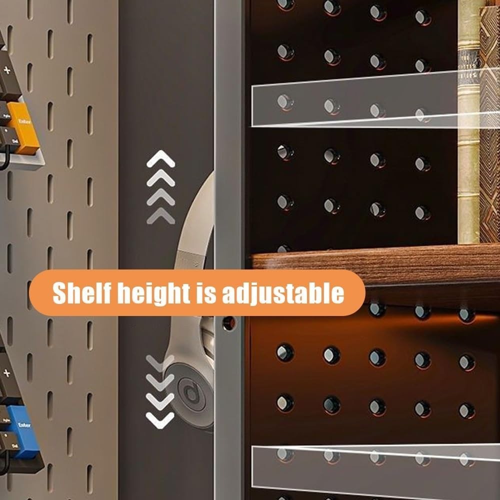3 Tier Desk Hutch Adjustable Desktop Shelf Organizer Monitor Stand Steel Frame